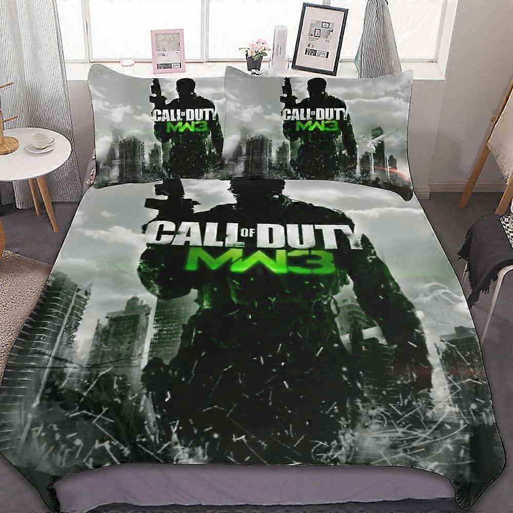Bedding set BM65 Call Of Duty Modern Warfare 3-Piece Bedding Set Duvet Cover Set Soft Warm And Comfortable Soft Bed Set with ZW65