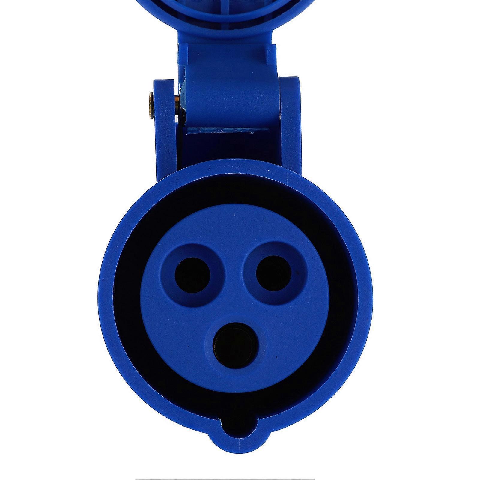 RV Power Outlet 3 Pin External Waterproof Plug Socket Embedded Mounting  16A