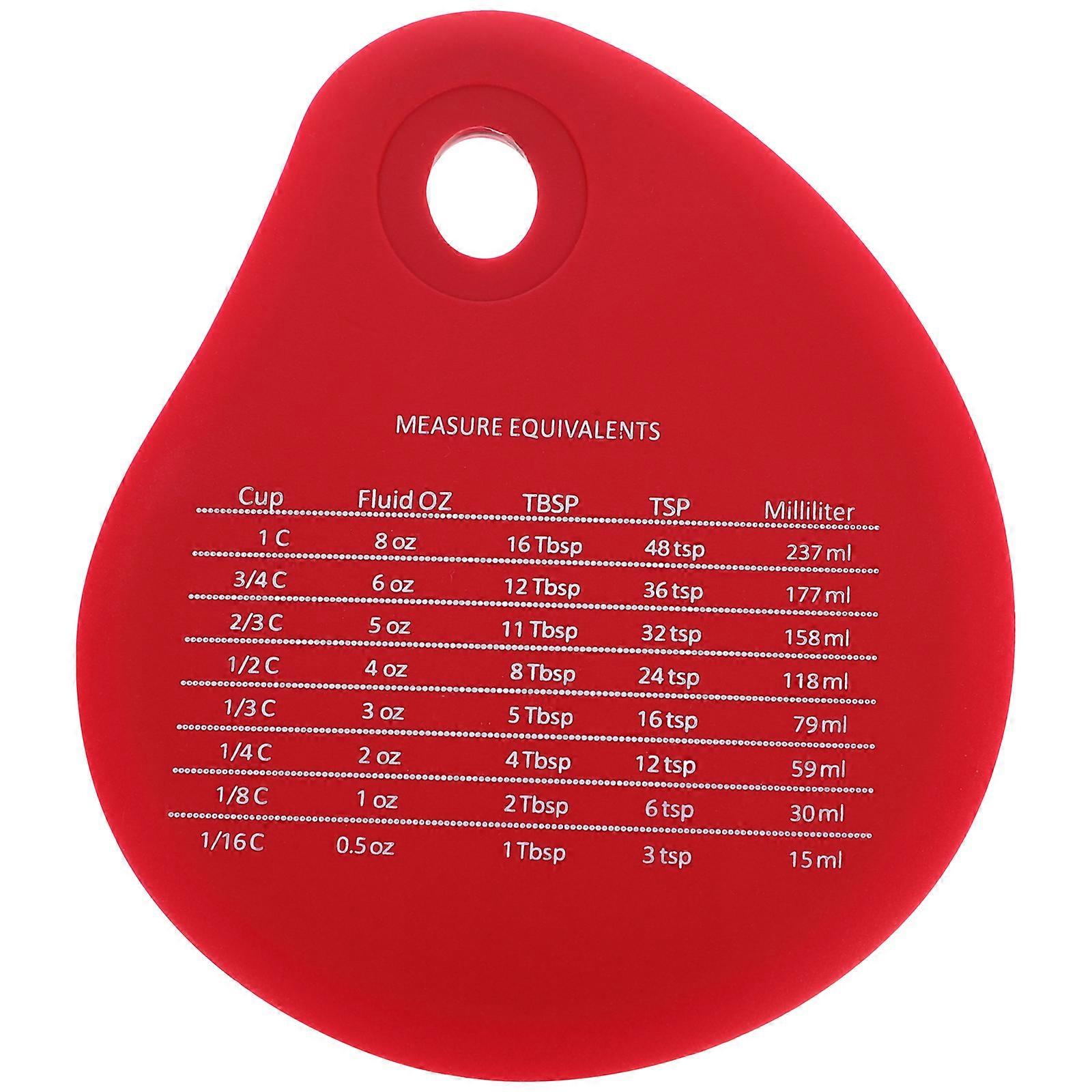 Silicone Bowl Scraper With Scale Dough Scraper Dough Cutter Water Drop Shape Bowl Scraper