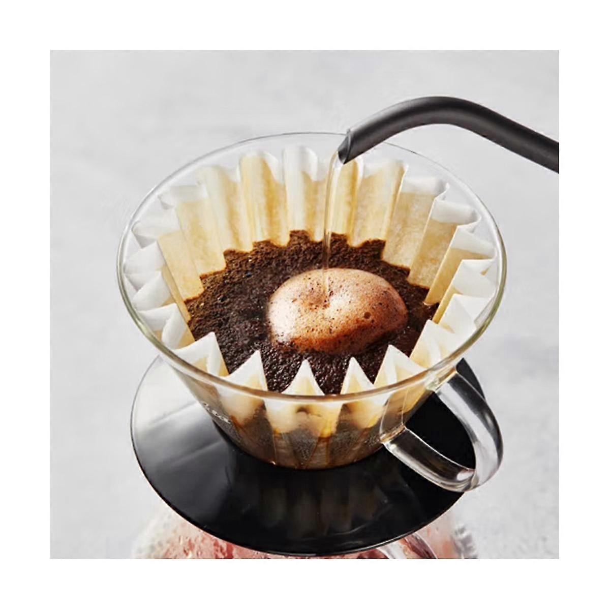 200 Pieces of Coffee Filter Paper Drip Filter Paper Cake Bowl Filter Cup Oil-Proof Cupcake Liner Ba