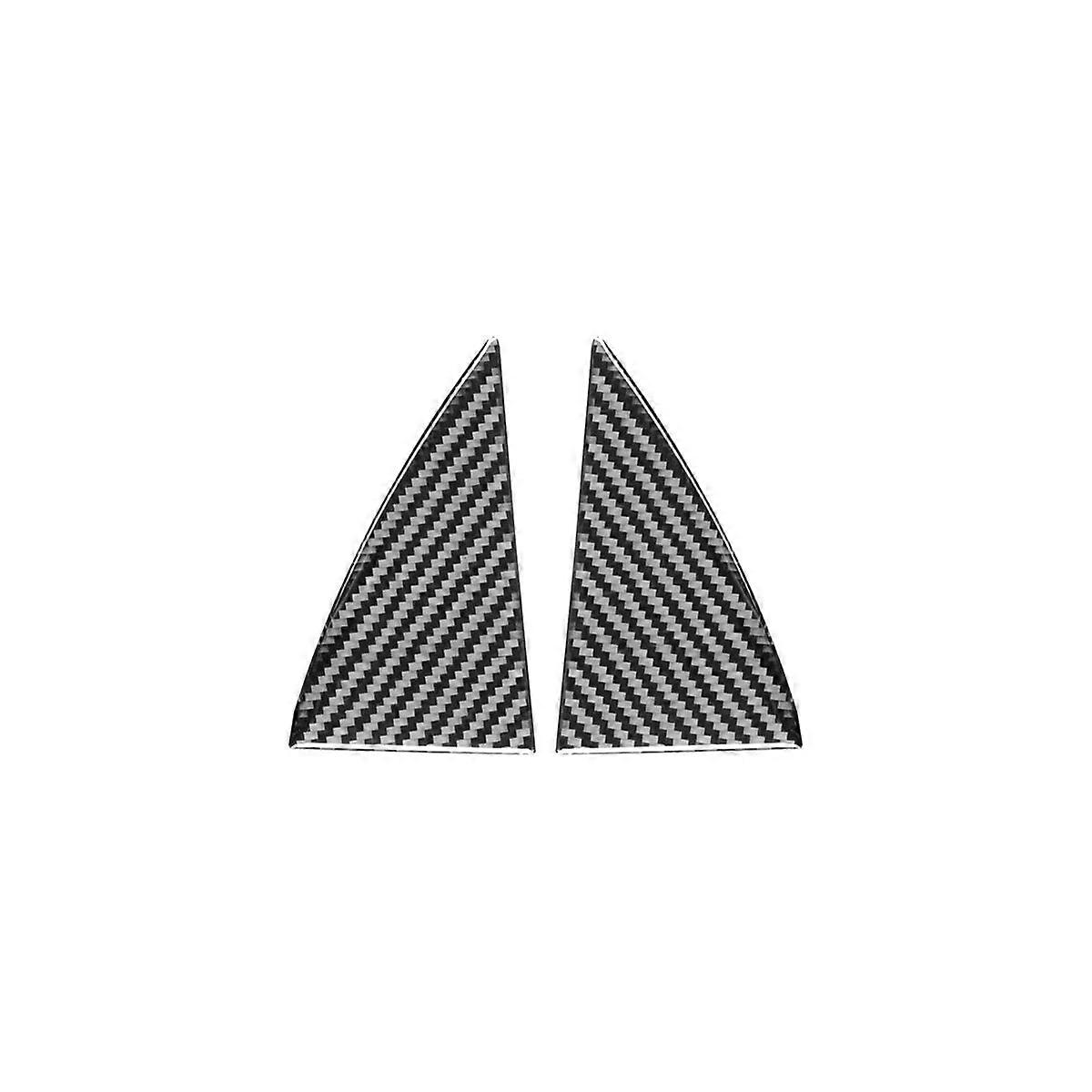 For 2015-2022 Soft Carbon Fiber Car Window Side A-Pillar Cover Trim Sticker Decorative Accessories