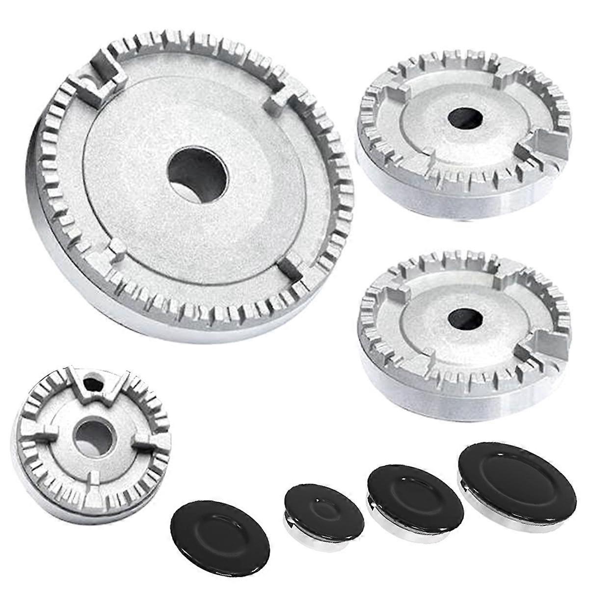 Cooker Hat Set Stove Lid, Oven Gas Hob Burner Crown Flame Cap, Upgraded Gas Burner Flame Cap Fits M