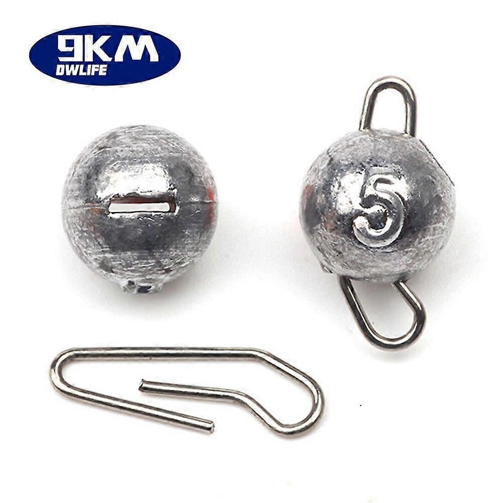 9KM 30Pack Cheburashka Cheb Ball Sinkers 2~12g Weights Jig Head Soft Lure Group