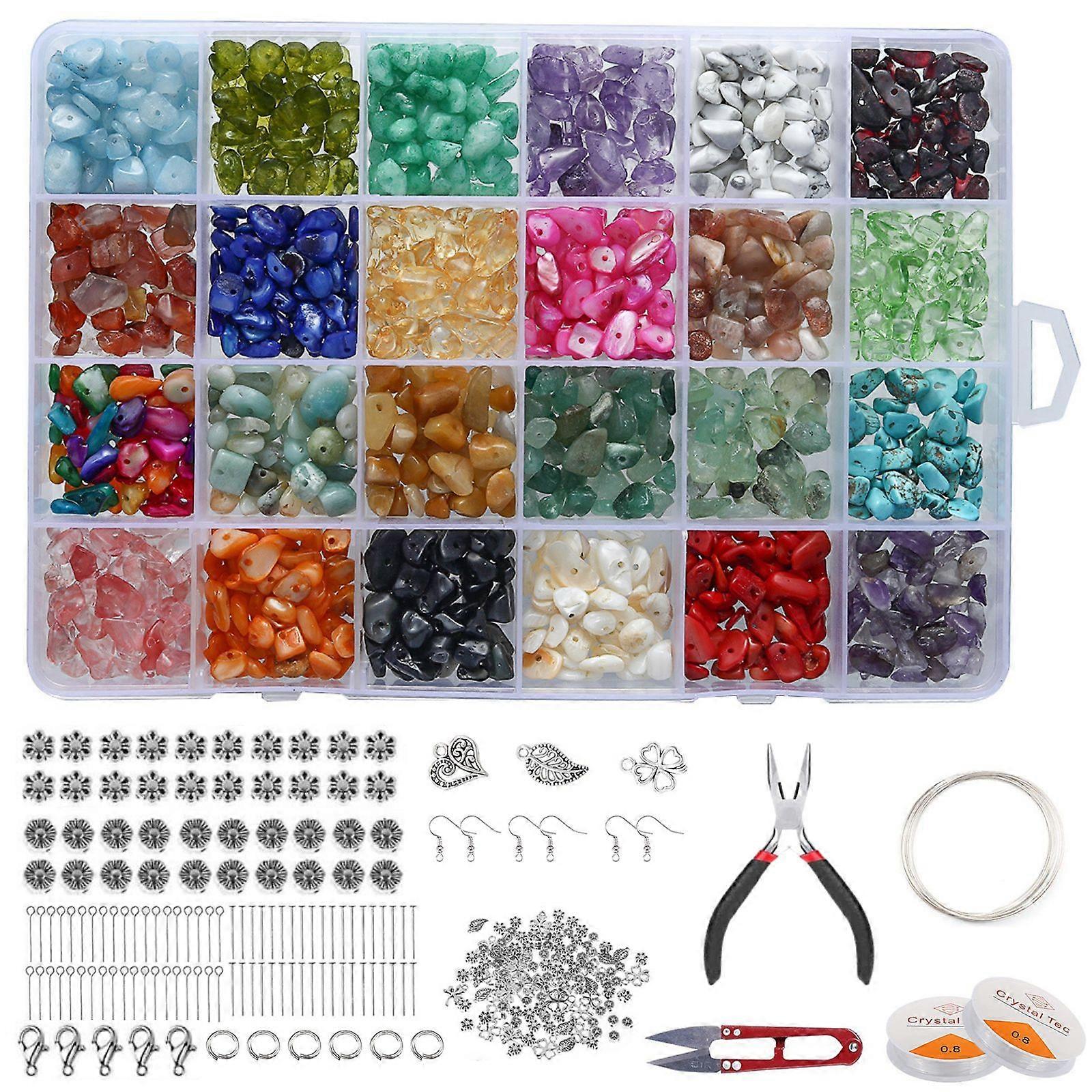 Crystal Jewelry Making Kit with silver pendant