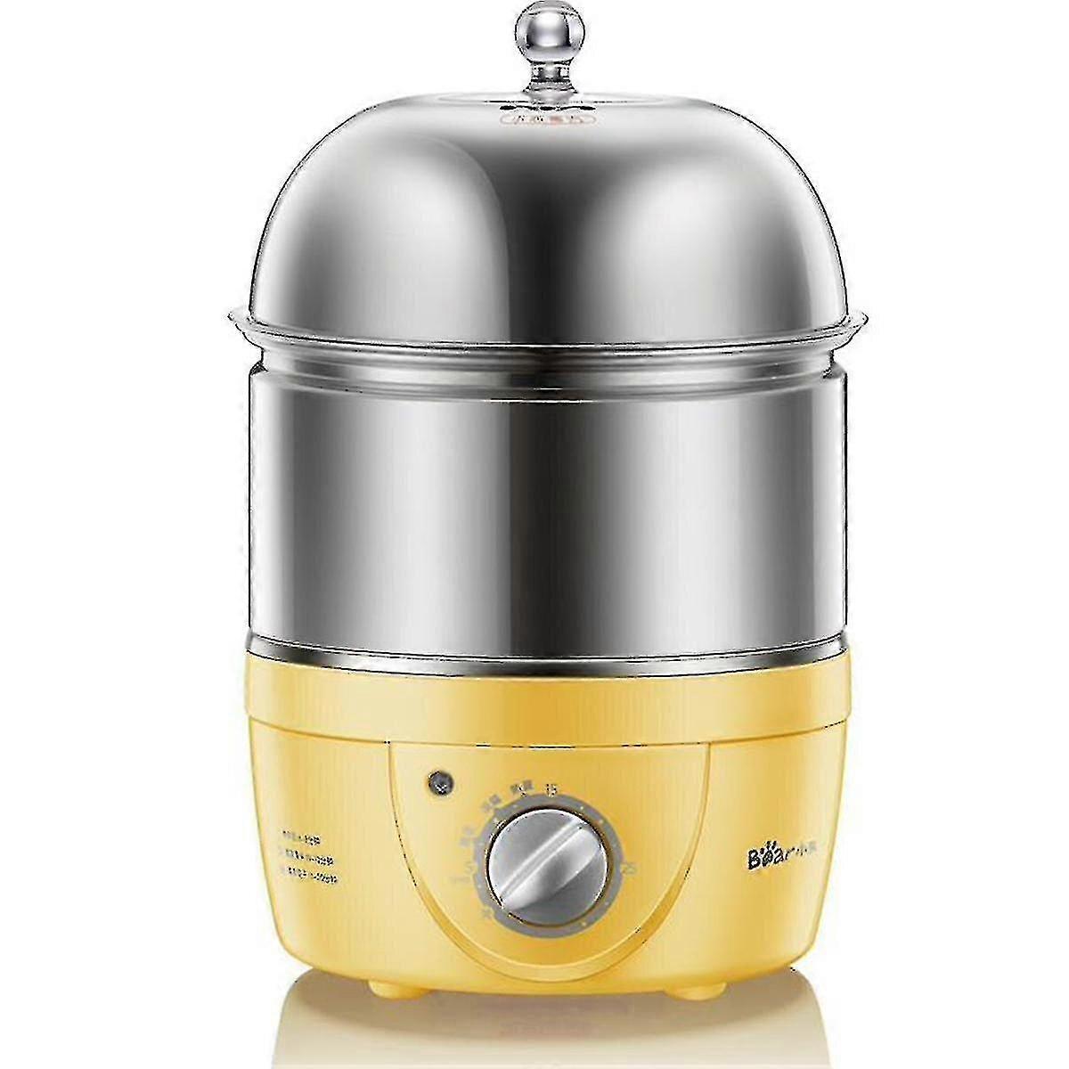 220v 360w Yellow Stainless Steel Egg Boiler Machine Multi-function With Automatic Power Off For