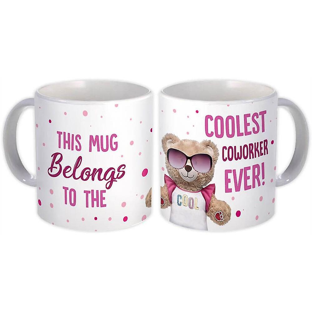 Gift Mug: Cool For COWORKER Teddy