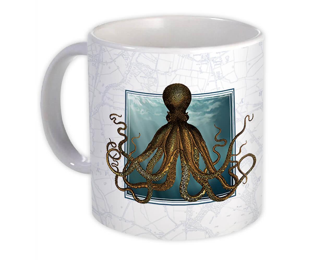Presentmugg: Bläckfisk Maritim