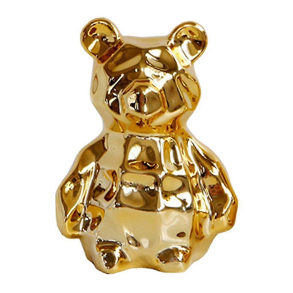 Modern Abstract Ceramic Bear Statue
