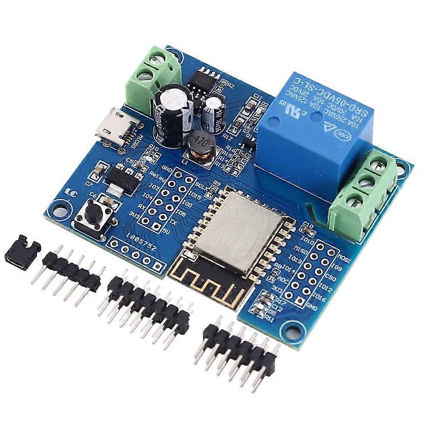 WIFI-Relais-Controller-Modul, DC 5 V 8 V-80 V ESP8266 Wireless-Controller-Modul ESP-12F für IOT Smart