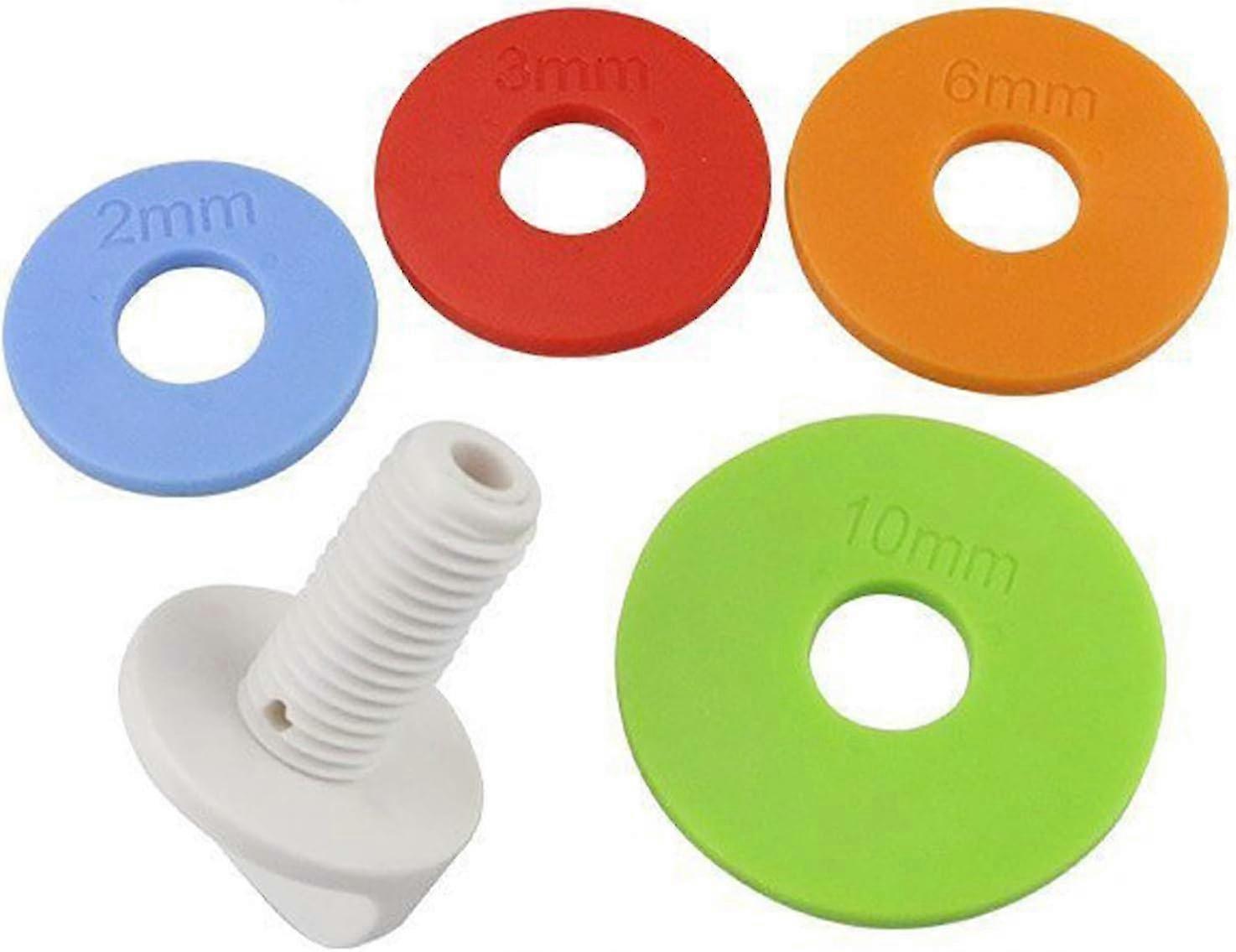 Rolling Pin Adjustment Ring And Screw, Rolling Pin Guide Ring Spacer, Replacement Of Accessories For Adjustable Stainless Steel Or Wood Rolling Pins