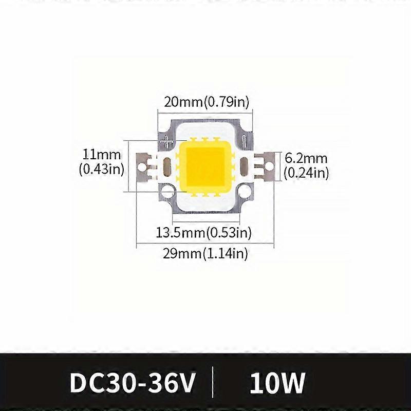 Led Cob 10W 20W 30W 50W 100W COB LED Chip DC30-36V Integrated Matrix Diode Beads DIY Floodlight Chip Spotlight High Power