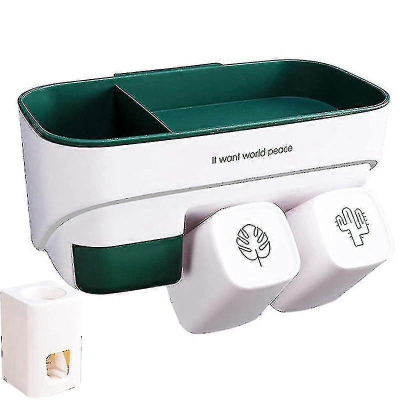 Toothbrush Holder Wall Mounted-multifunctional Space Saving Tooth A PXCL