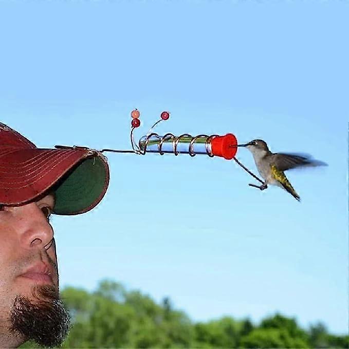 Hummingbird Feeder with Clips Hanging Decoration Unique Shape Design for Garden Yard,100% New