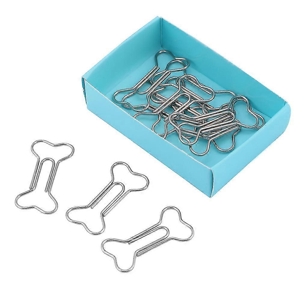Creative Bone Shape Paper Clips - 12 Pcs Funny Bookmark and Document Organizing Clip