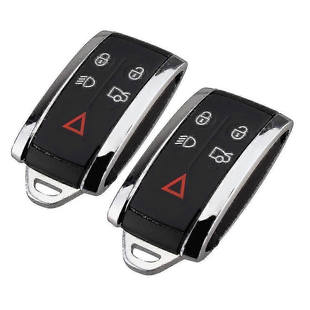 Jaguar X Type S XKR XF XK 5-Tasten-Fernbedienung Smart Key Fob Case Shell (2 Stück)