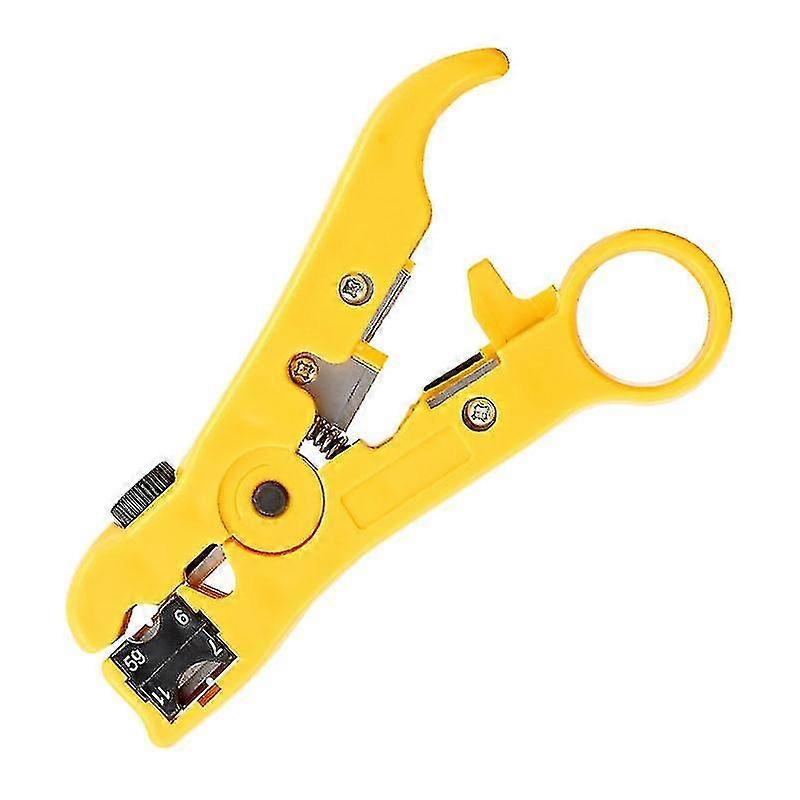 Cable Stripper Cutter For Flat Or Round Wire Coax1pcsyellow