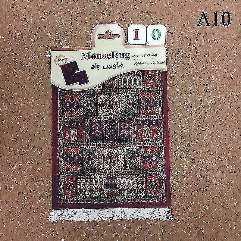 Rectangular Persian Mini Rug Woven Rug Mouse Pad Carpet Tassel Mat