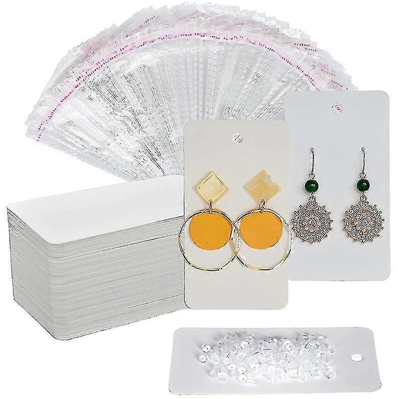 100pcs Earrings Cards For Display Stud Dangle Earring Holder Card For Selling