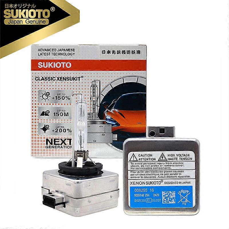2PCS GENUINE JAPAN CLASSIC XENSUKIT D1S D2S D3S D4S HID 12V 35W 4300K 6000K 8000K STANDARD HID Car Xenon Bulb D1S D3S