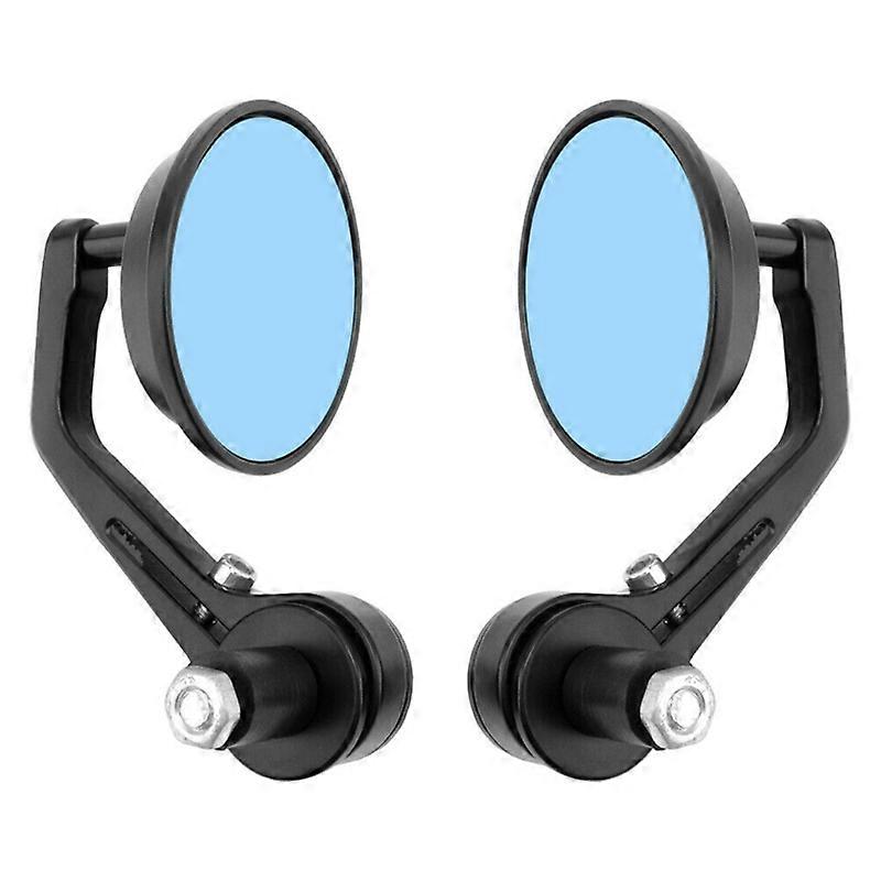 Motorcycle Rearview Mirror 2Pcs Round Handlebar Mirror Motorcycle Accessories