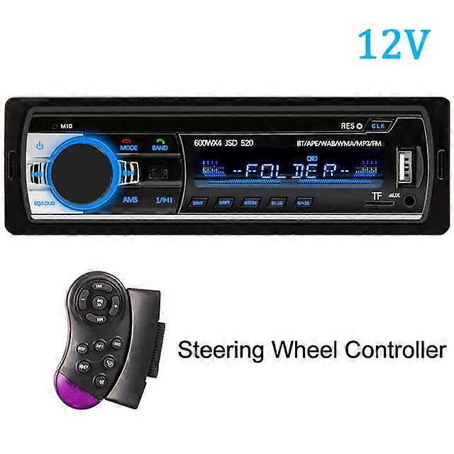 Car Radio Stereo Player Digital Bluetooth Car MP3 Player 60Wx4 FM Radio Stereo Audio Music USB/SD with In Dash AUX Input