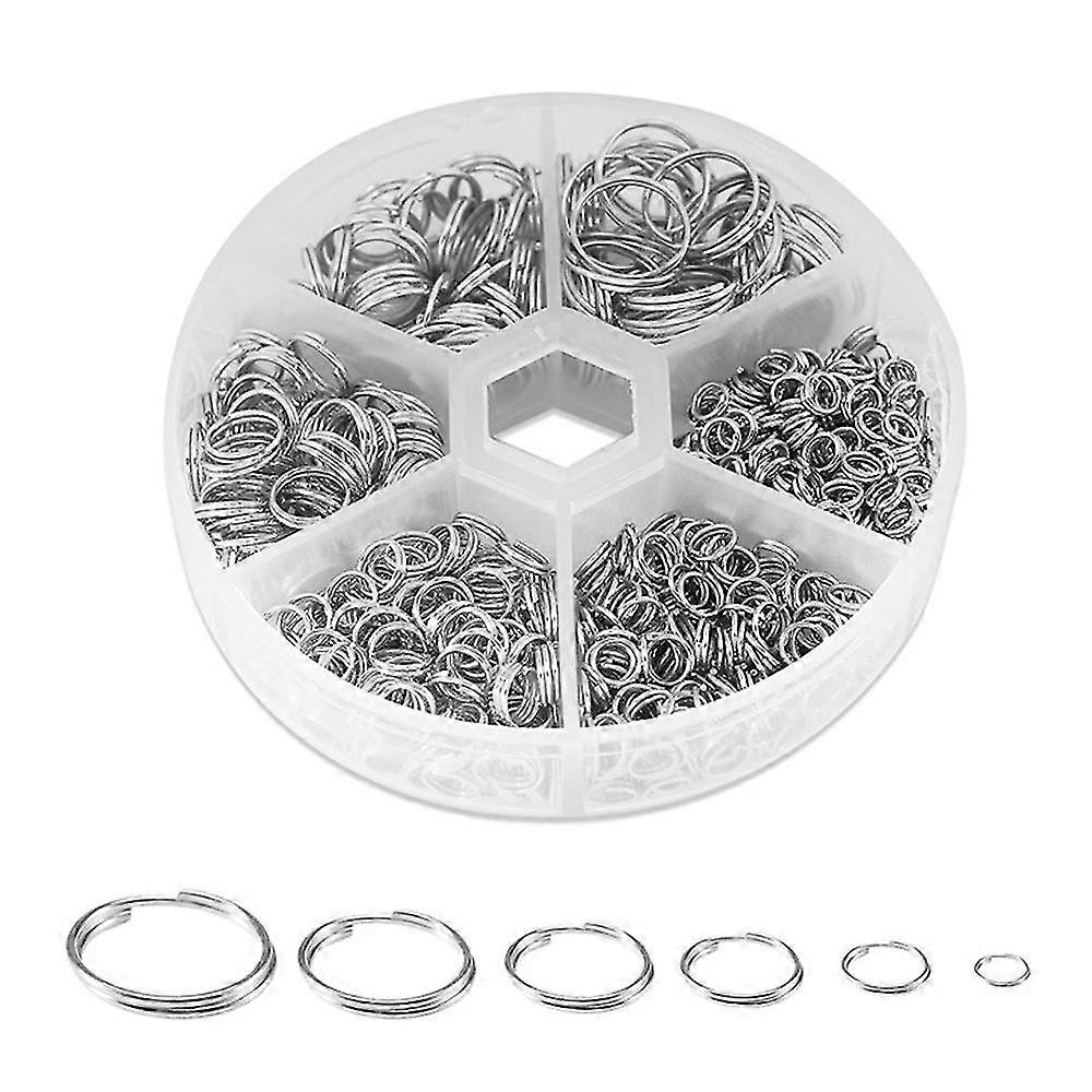 Handyman Crafts Jump Rings Assortment - Open Jump Rings For Jewelry Making, Keychains, And Necklace Connectors