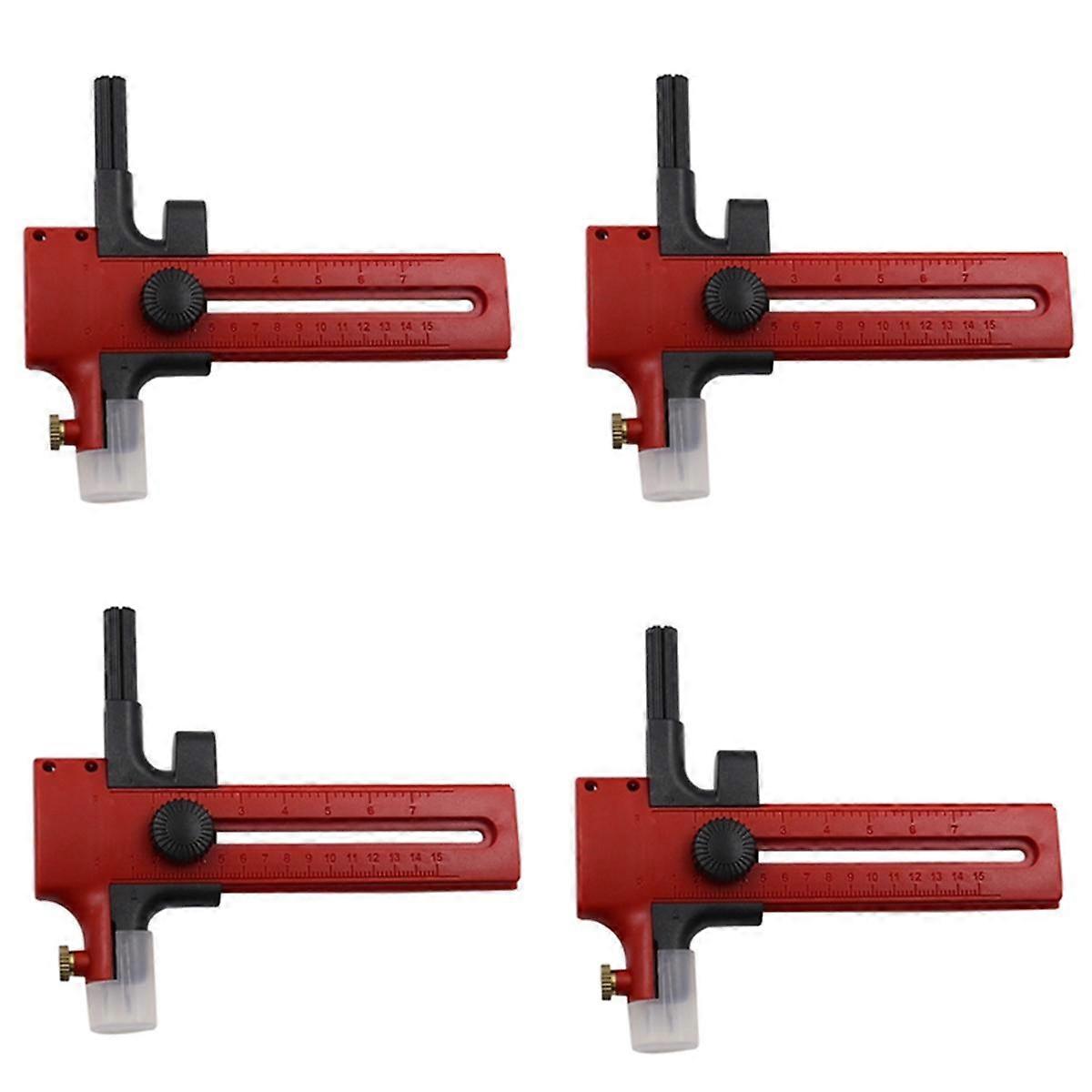 Red Circular Cutter Adjustable Circular Cutting Tool Suitable for Making Fabric Crafts DIY Handmade Art Tools