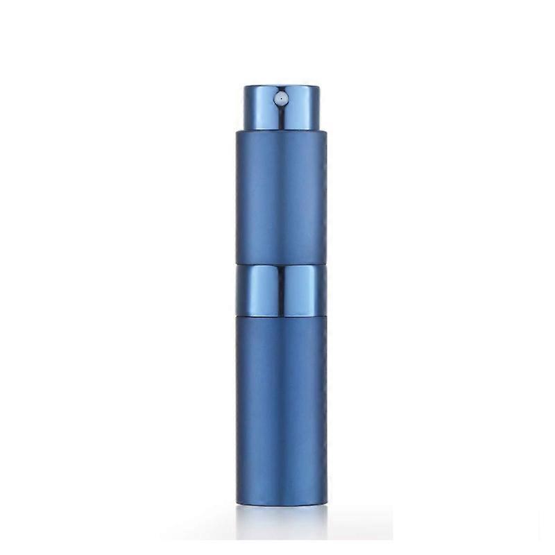 Refillable Perfume Atomiser Aluminium 8 ml Rotatable with Hidden Top, Empty Glass Pocket Travel Atomiser for Perfume and Aftershave