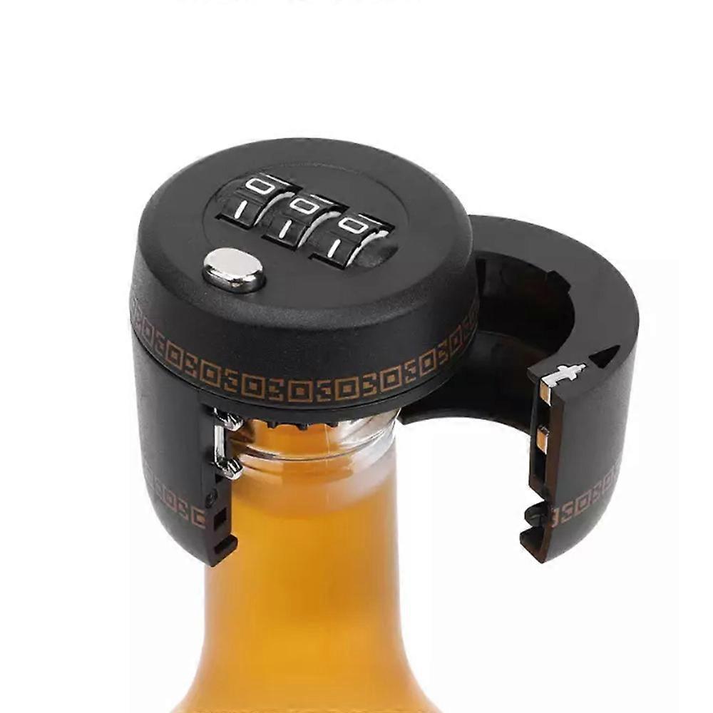 1-3pcs Soda Bottle Lock Cap,Bottle Cap Lock,Wine Bottle Lock Cap Combination Password