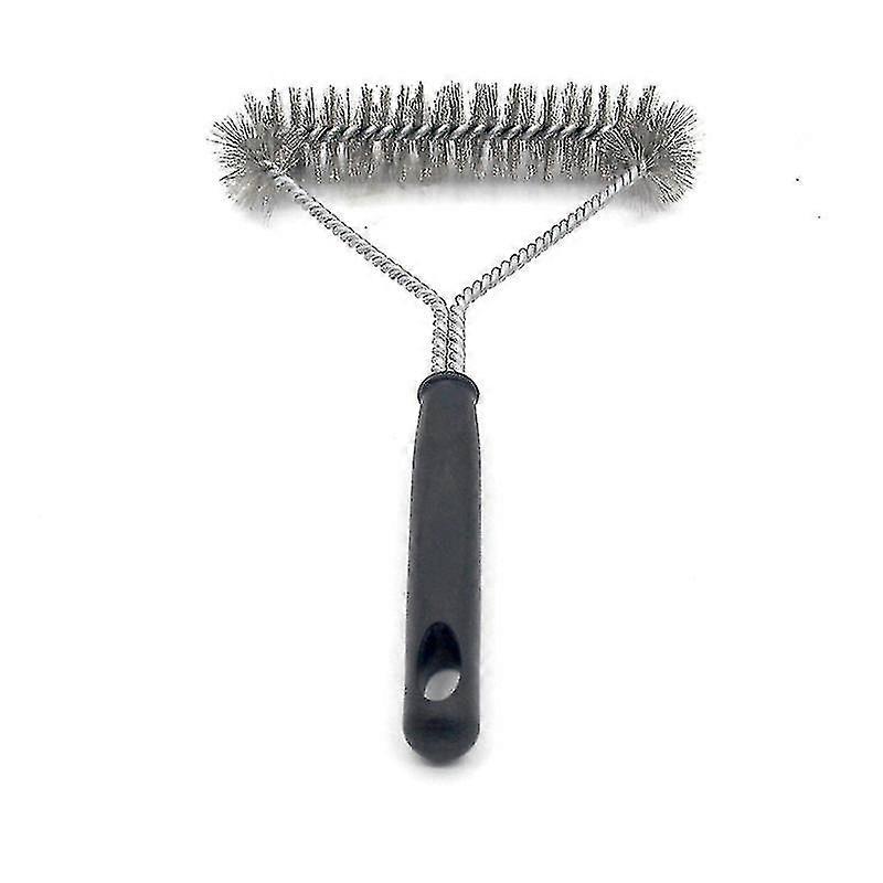 Triangular Wire Grill Cleaning Brush Utility Grill Brush 1 Piece Black