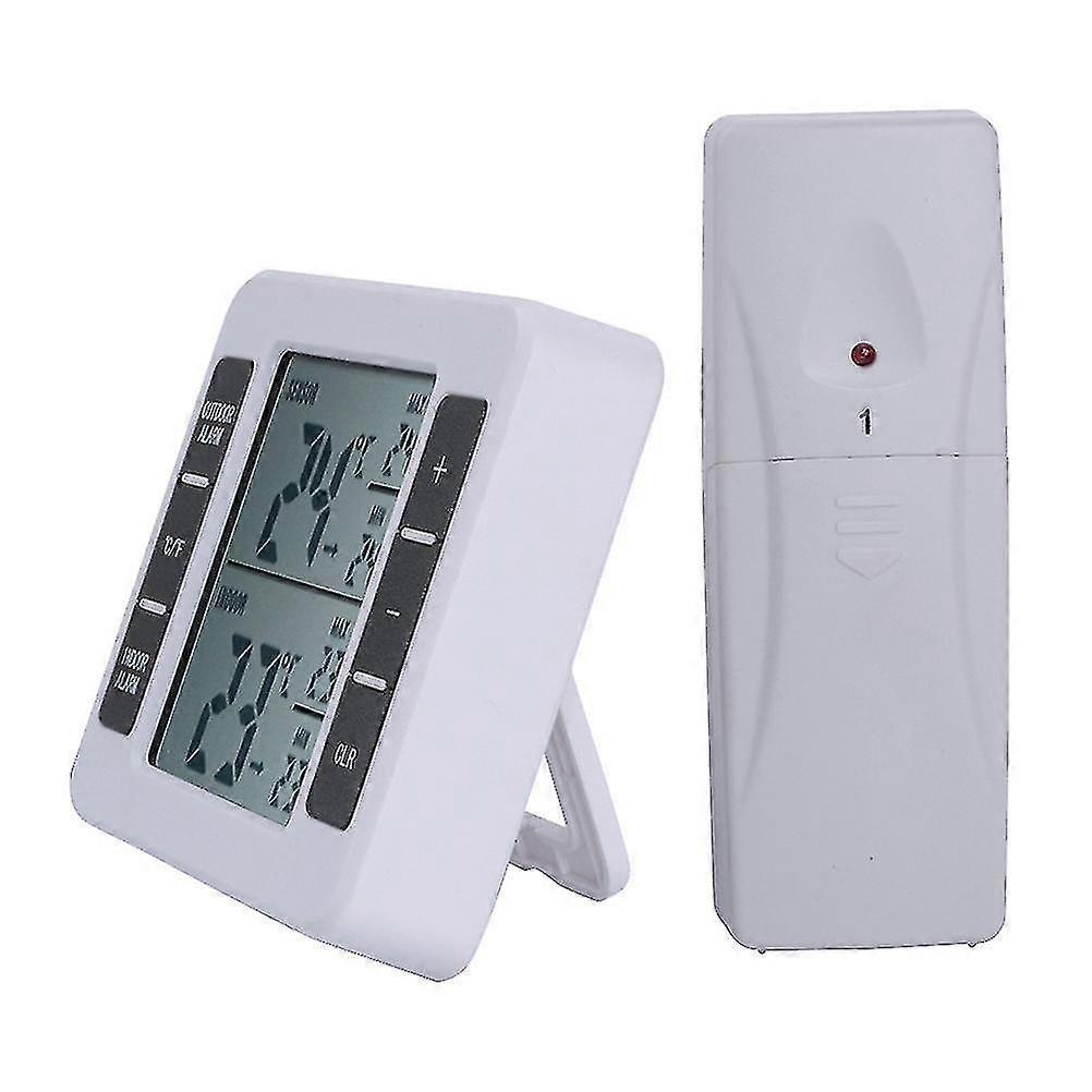 Wireless Digital Freezer Fridge Thermometer Indoor Outdoor Temperature Sensor With Remote Sensor