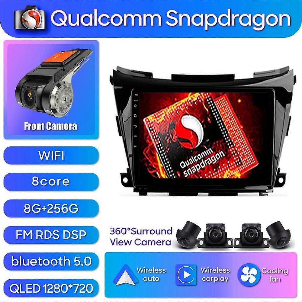 Qualcomm Snapdragon Car Radio Multimedia Video Player For Nissan Murano 3 Z52 2014 - 2020 Navigation stereo Blue tooth 4G WiFi