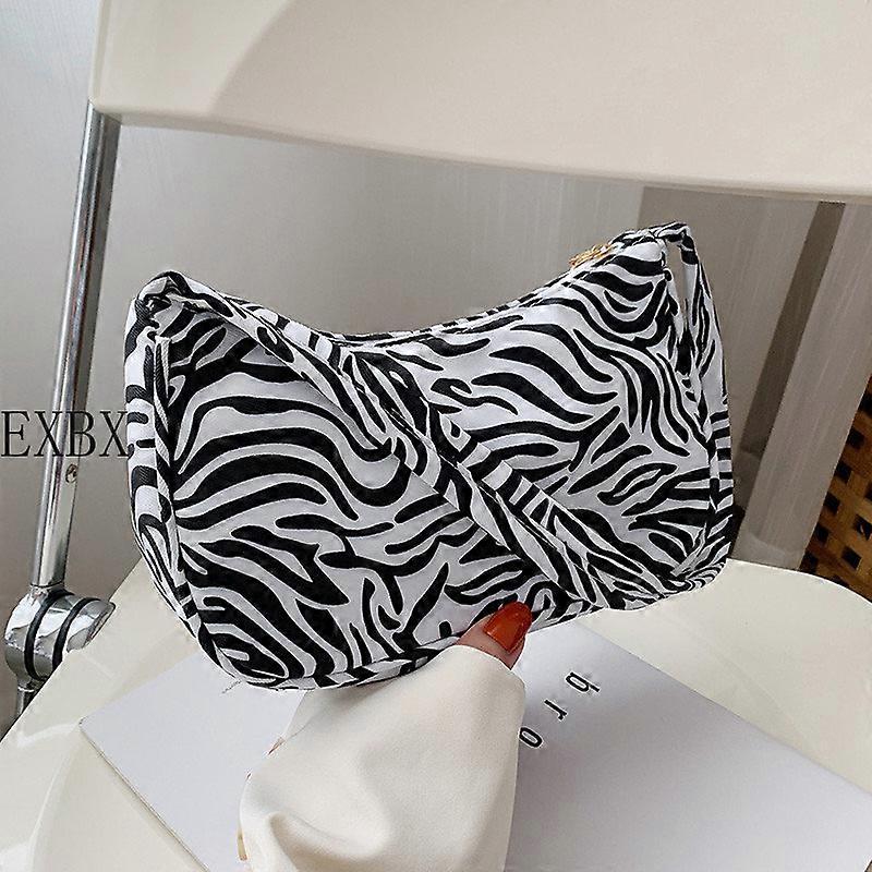 2022 Animal Pattern Print Nylon Shoulder Bag Casual Women Handbag Butterfly Leopard Zebra Cow Print Woman Ladies Underarm Bags