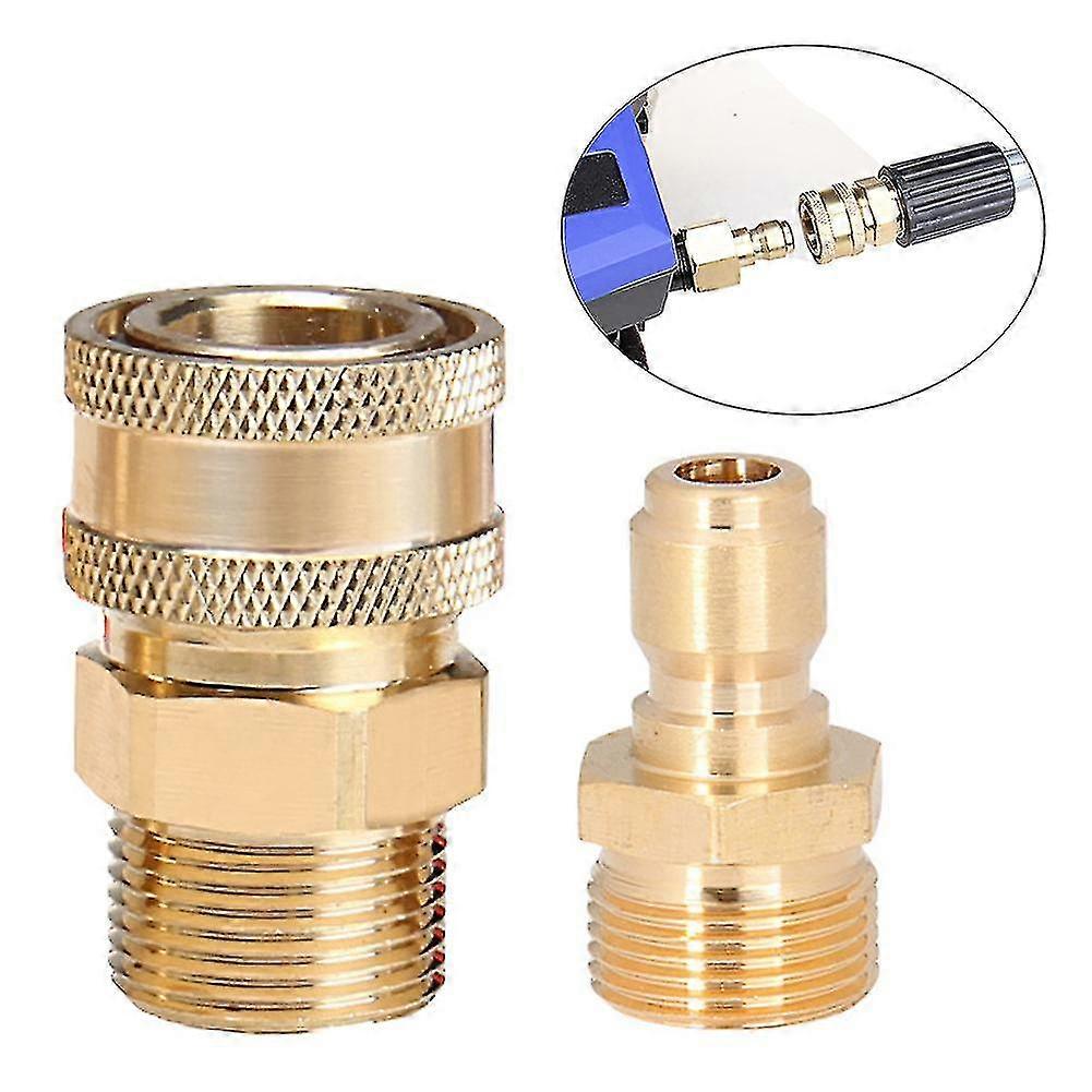 2pcs Adapter Garden Hose Easy Install Coupler Quick Connector Set High
