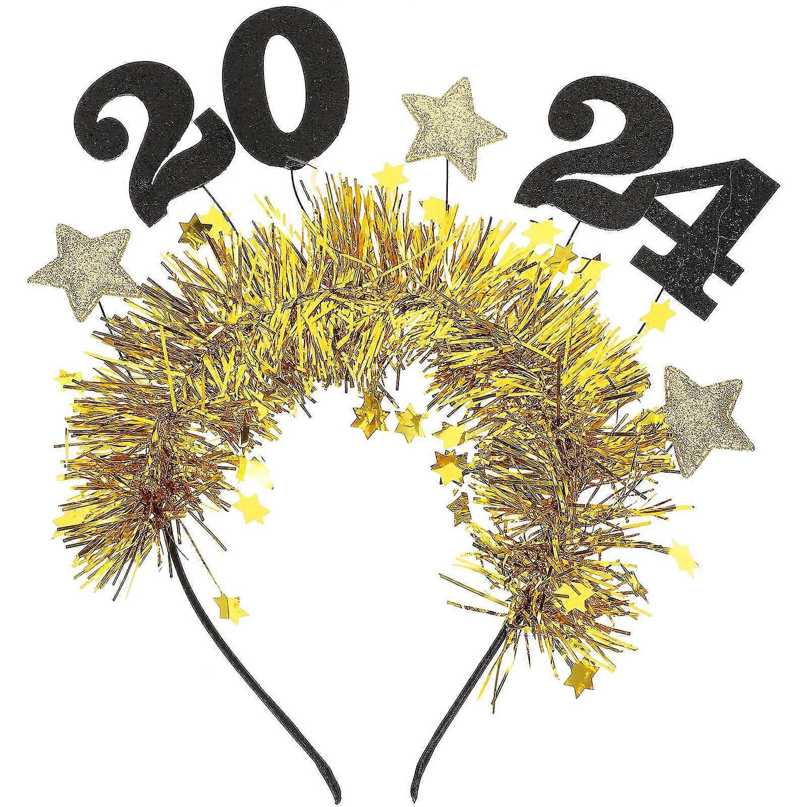 New Year Headband Sequin Headband Lunar New Year Headband 2024 Headband Headpiece