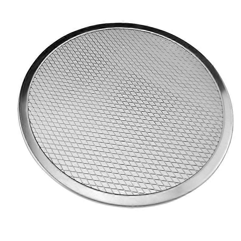 Aluminum Thicken Non-stick Net Round Pizza Mesh Pan Baking Tray Kitchen Tool