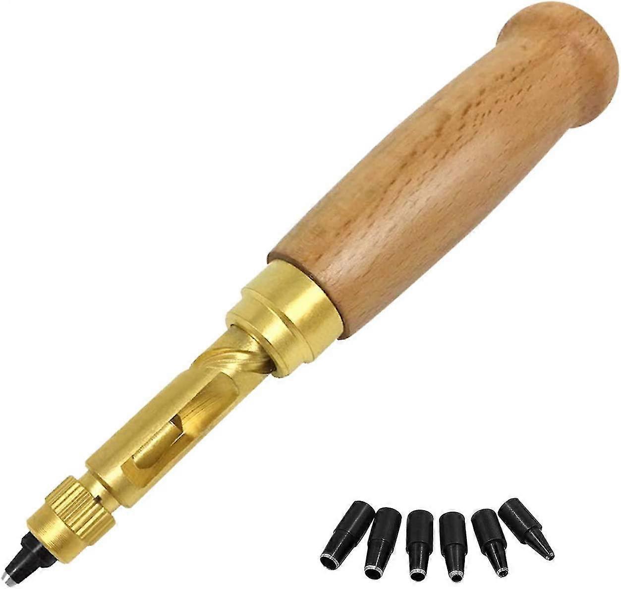 Adjustable Screw Punch Tool Leather Binding Drill Tool