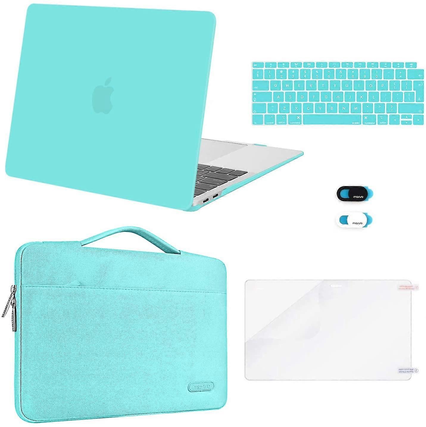 Hot Blue  Compatible with MacBook Air 13 inch Case 2022 2021 2020 2019 2018 M1 A2337 A2179 A1932 Retina with Touch ID, Plastic Hard Shell&Bag&Keyboard