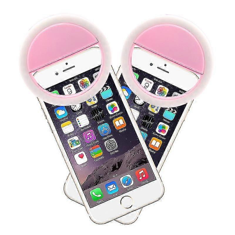 Selfie Ring Light Led Clip For Cell Phone Portable Selfie Flashlight Makeup Mirror
