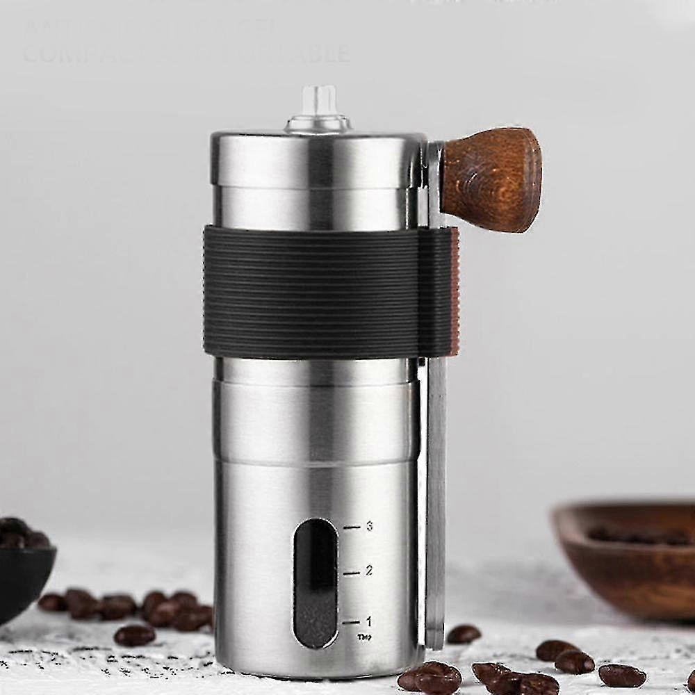 Manual Coffee Grinder With Scale Portable Mini Coffee Machine Spice Grinding1pcs-silver