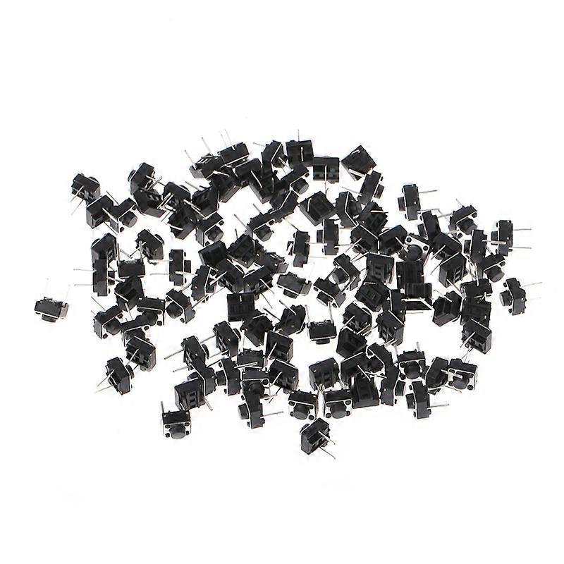 100 Pcs 6x6x5mm 2 Pin Micro Momentary Push Button Interruptor táctil