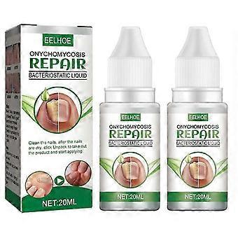 2Pcs Essential Oil Nail Fungus Repair Liquid Nail Thickening Discoloration Off Soft Nail Thickening Type Onychomyc 20ml