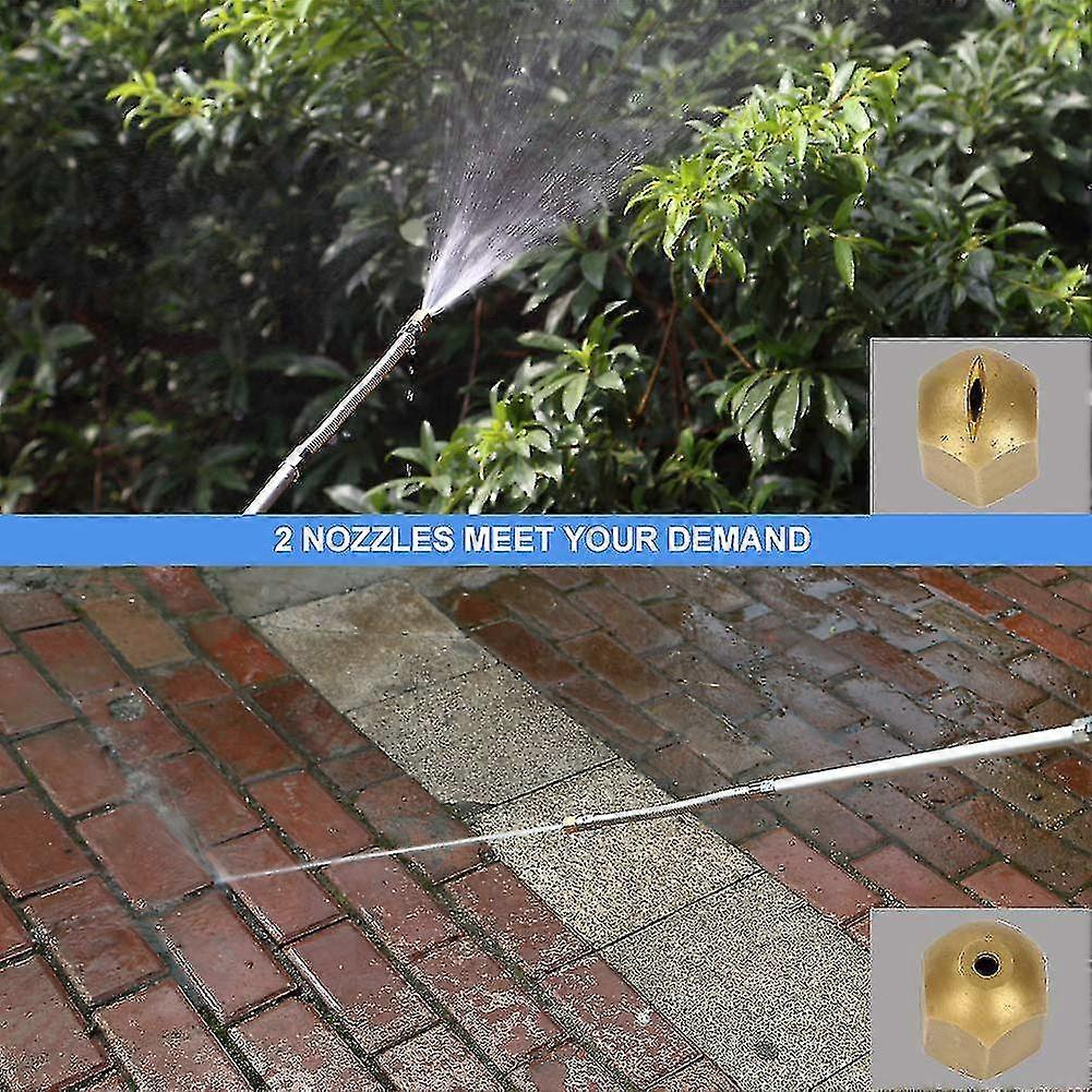 6 Pcs High Pressure Water Lance Hose Nozzle Jet Garden Car Washer Spray Gun Set