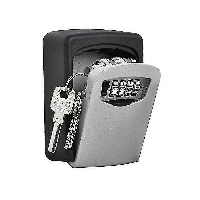 Wall Mount Key Safe Police Security Box 4 Digit Lock