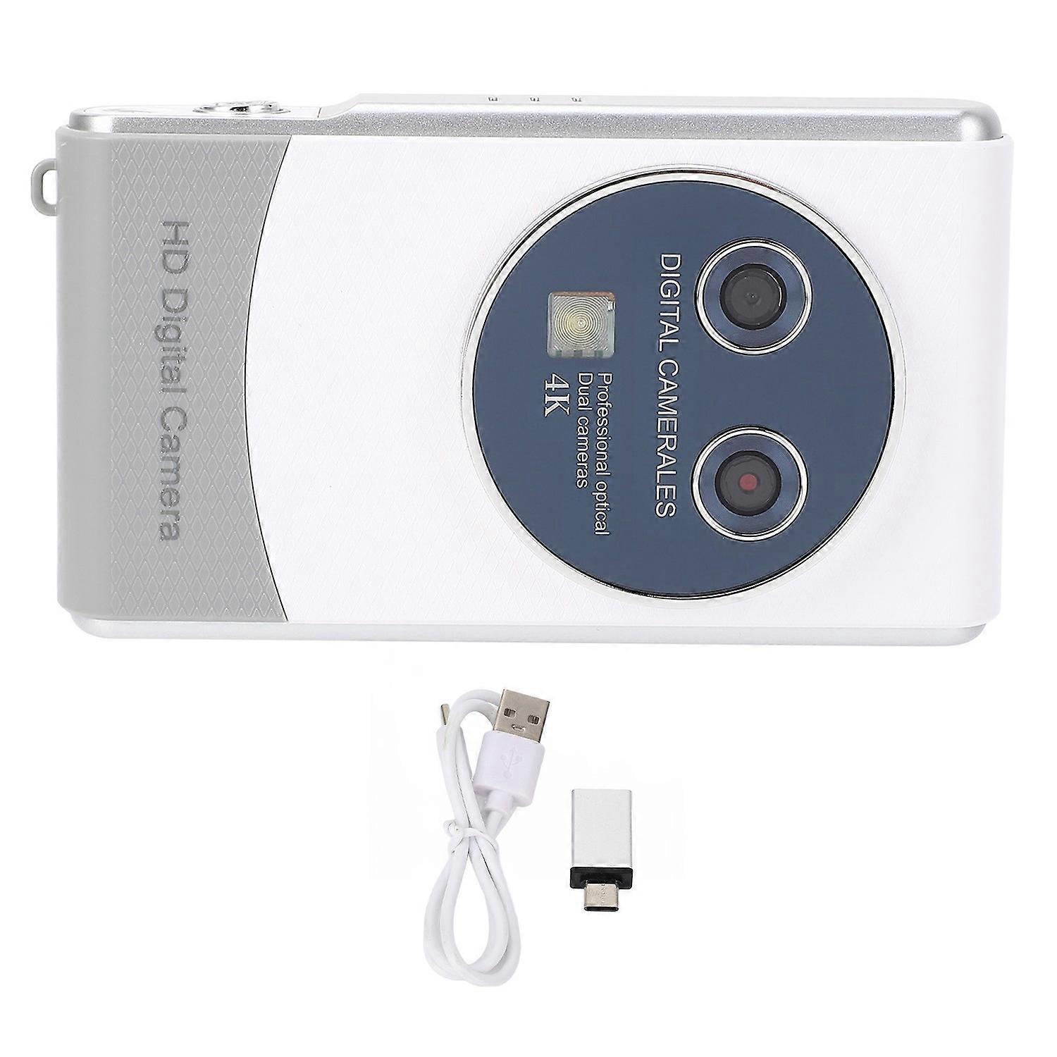 HD Digital Camera 36MP 1080P 18X Zoom Small Portable Dual Cameras Auto Focus Vlogging Selfie for Tra