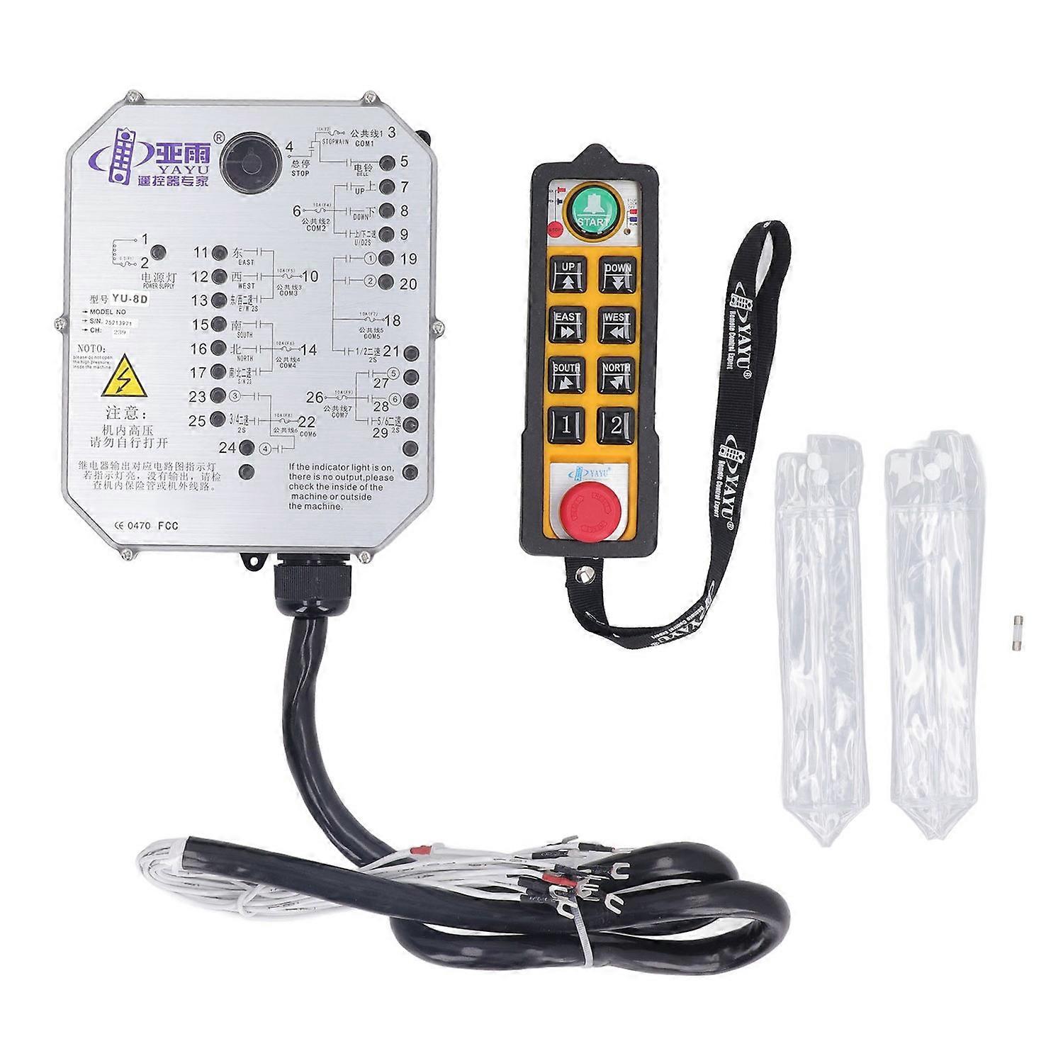Wireless Crane Remote Control Waterproof Drop Resistant 100m Crane Industrial Remote Control DC24V