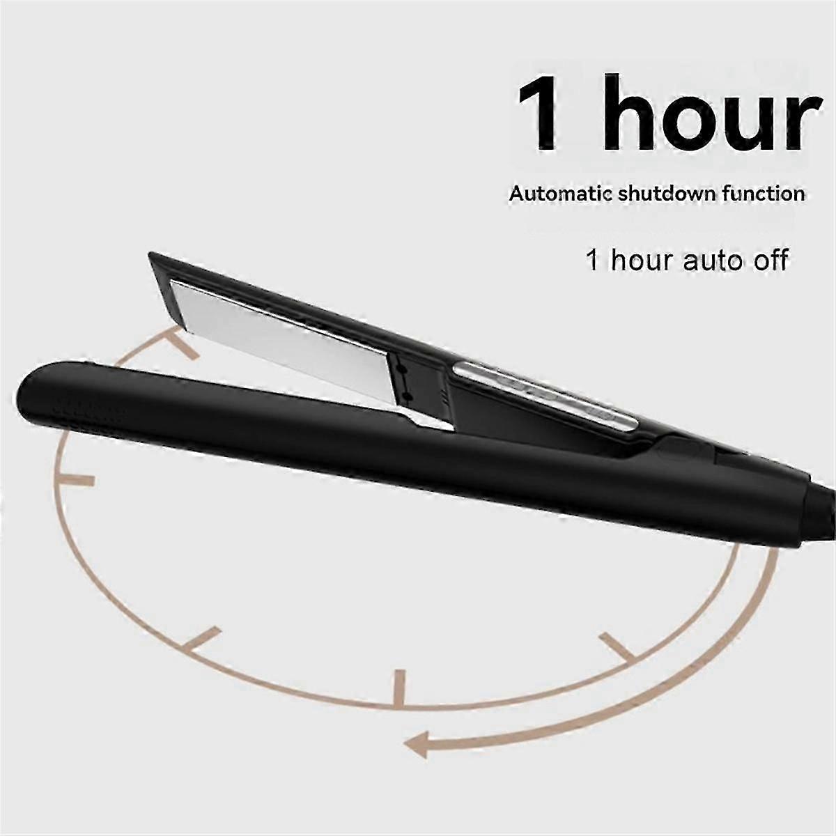 Hair Straightener Curler 2-in-1 Professional Flat Iron Instant Heat Up Digital Led Display Adjust Temperature Eu Plug