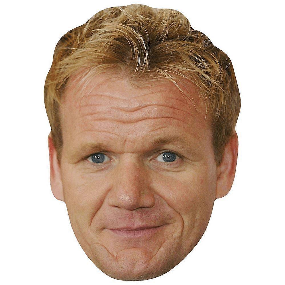 Gordon Ramsay (Smirk) Celebrity Mask, Flat Card Face