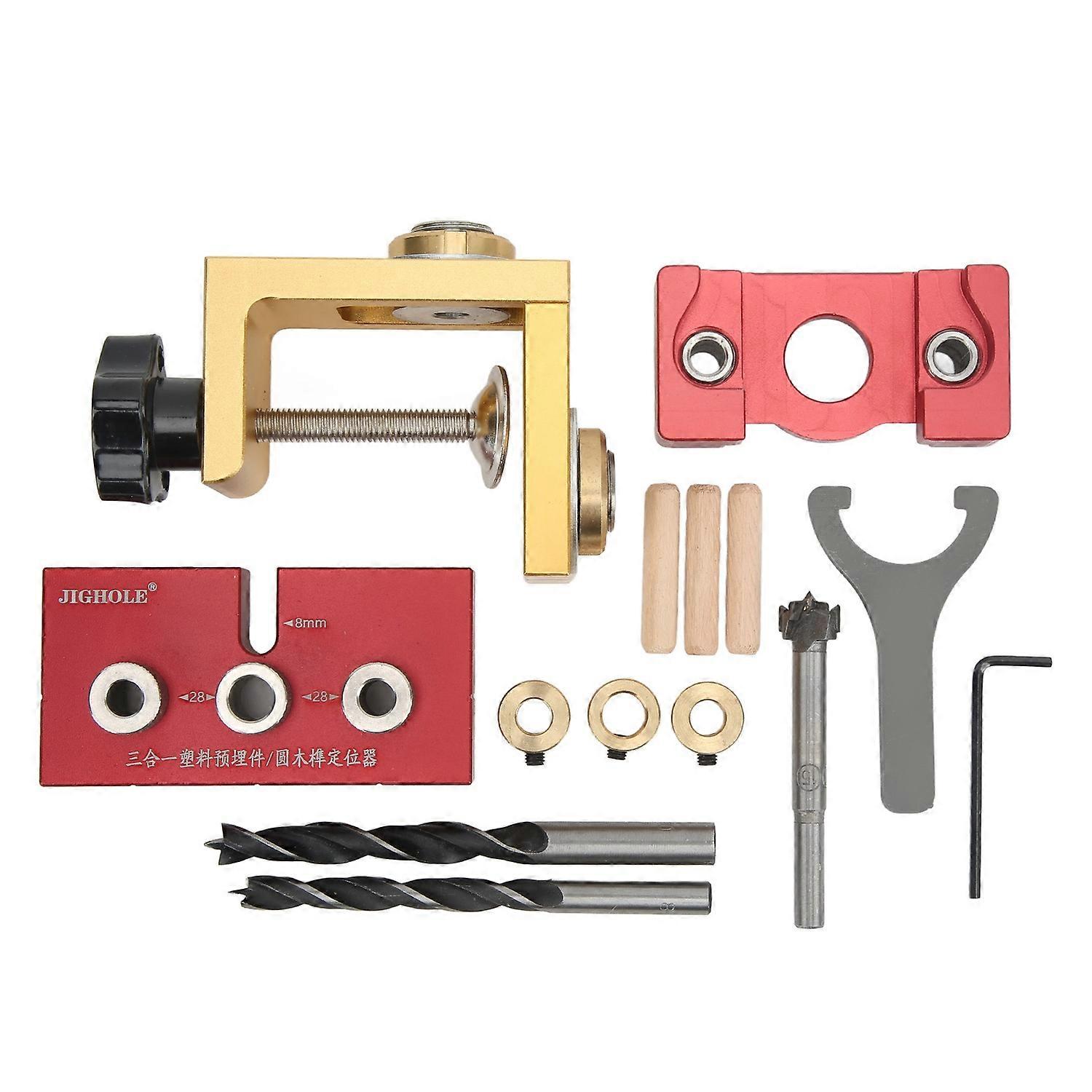 Woodworking Hole Locator High Precise Quick Positioning Aluminum Alloy Hole Drilling Positioner