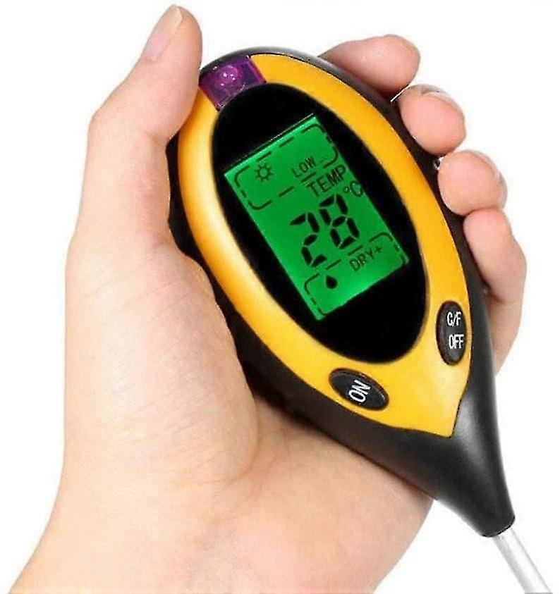4 In 1 Soil Tester - Ph - Soil Moisture Meter - Soil Moisture Sensor - Soil Moisture Sensor - Exposure Sensor For Plant Soil, Garden, Farm, Lawn.